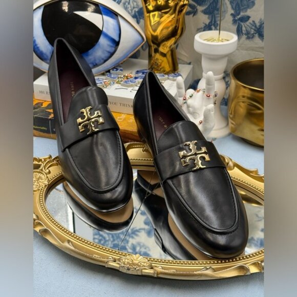 🆕 TORY BURCH 🧿 NWOB Eleanor Loafer, Perfect Black - Sz 7.5 - Picture 4 of 15